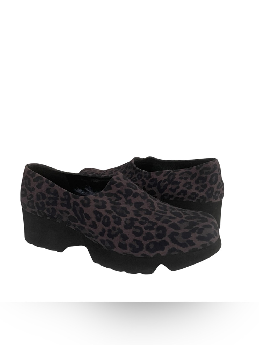 Thierry Rabotin Leopard Print Microfiber Shoes Size 8.5